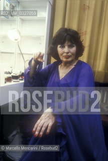 Portuguese fado singer Amalia Rodriguez (about 1980) / La cantante di fado Amalia Rodriguez (1980 circa) - ©Marcello Mencarini/Rosebud2