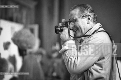 Italian photographer Fulvio Roiter (1981) / Il fotografo Fulvio Roiter (1981) - ©Marcello Mencarini/Rosebud2