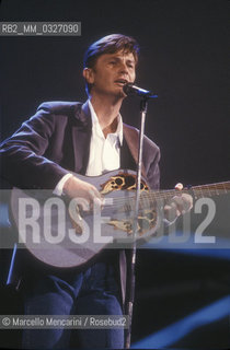 Sanremo Music Festival 1988. Italian singer-songwriter Ron (Rosalino Cellammare) / Festival di Sanremo 1988. Il cantante Ron (Rosalino Cellammare)
 ©Marcello Mencarini/Rosebud2