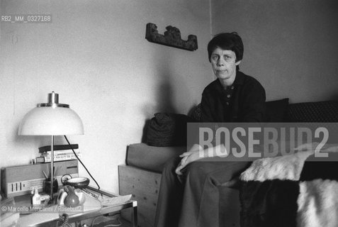 Rome, 1979. Italian poet Amelia Rosselli in her home / Roma, 1979. La poetessa Amelia Rosselli nella sua casa - ©Marcello Mencarini/Rosebud2