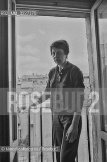 Rome, 1979. Italian poet Amelia Rosselli in her home / Roma, 1979. La poetessa Amelia Rosselli nella sua casa - ©Marcello Mencarini/Rosebud2