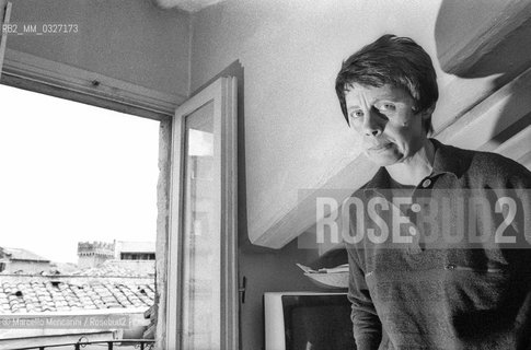 Rome, 1979. Italian poet Amelia Rosselli in her home / Roma, 1979. La poetessa Amelia Rosselli nella sua casa - ©Marcello Mencarini/Rosebud2