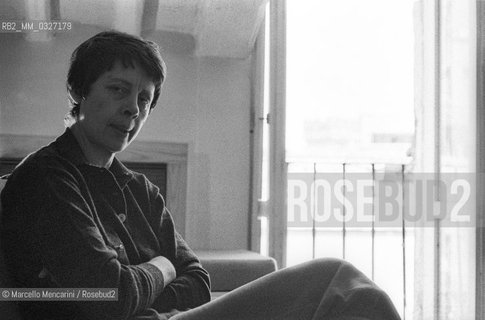 Rome, 1979. Italian poet Amelia Rosselli in her home / Roma, 1979. La poetessa Amelia Rosselli nella sua casa - ©Marcello Mencarini/Rosebud2