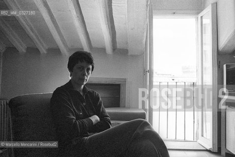 Rome, 1979. Italian poet Amelia Rosselli in her home / Roma, 1979. La poetessa Amelia Rosselli nella sua casa - ©Marcello Mencarini/Rosebud2