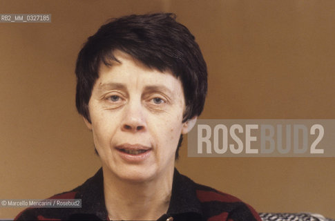 Rome, 1979. Italian poet Amelia Rosselli in her home / Roma, 1979. La poetessa Amelia Rosselli nella sua casa - ©Marcello Mencarini/Rosebud2