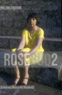 Ancient Ostia (Rome), 1994. Poetess Amelia Rosselli at Festival of the Poets / Ostia Antica (Roma), 1994. La poetessa Amelia Rosselli al Festival dei Poeti - ©Marcello Mencarini/Rosebud2