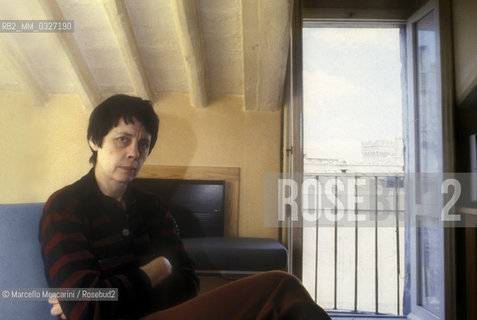 Rome, 1979. Italian poet Amelia Rosselli in her home / Roma, 1979. La poetessa Amelia Rosselli nella sua casa - ©Marcello Mencarini/Rosebud2