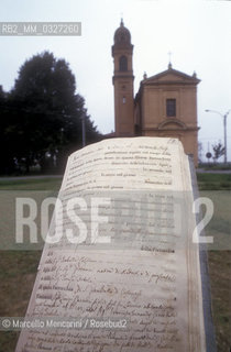 Castenaso (Bologna), Madonna del Pilar Church, where the wedding between Gioacchino Rossini and Isabella Colbran was celebrated (on March 22, 1822), and Certificate of the wedding / Castenaso (Bologna), Chiesa della Madonna del Pilar, dove fu celebrato il matrimonio tra il compositore Gioacchino Rossini e il soprano spagnolo Isabella Colbran (il 22 marzo 1822) e certificato del matrimonio - ©Marcello Mencarini/Rosebud2