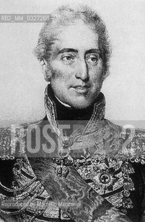 Portrait of  Charles X king of France (1757-1836). Gioacchino Rossini composed the opera Voyage à Reims on occasion of his coronation in 1825 / Ritratto di re Carlo X di Francia (1757-1836). Per la sua incoronazione Gioacchino Rossini scrisse il Viaggio a Reims, nel1825 - Reproduced by Marcello Mencarini
/Rosebud2