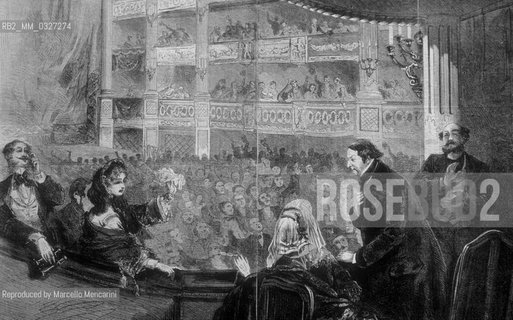 Gioacchino Rossini thanking the audience at the Opera Garnier in Paris / Gioacchino Rossini ringrazia il pubblico allOpera di Parigi - Reproduced by Marcello Mencarini
/Rosebud2