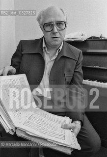 Russian conductor and cellist Mstislav Rostropovich (about 1980) / Il violoncellista e direttore dorchestra Mstislav Rostropovich (1980 circa) - ©Marcello Mencarini/Rosebud2