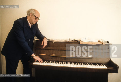 Russian conductor and cellist Mstislav Rostropovich (about 1980) / Il violoncellista e direttore dorchestra Mstislav Rostropovich (1980 circa) - ©Marcello Mencarini/Rosebud2