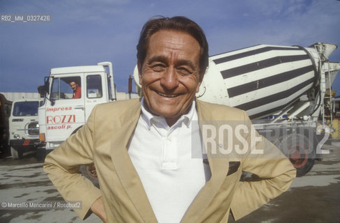 Ascoli, 1989. President of Ascoli soccer team Costantino Rozzi, 1989 / Ascoli, 1989. Costantino Rozzi, presidente dellAscoli Calcio - ©Marcello Mencarini/Rosebud2