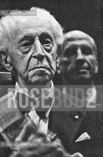 Venice, La Fenice Theater, 1979. Pianist Arthur Rubinstein / Venezia, Teatro la Fenice, 1979. Il pianista Arthur Rubinstein - ©Marcello Mencarini/Rosebud2