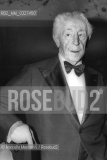 Venice, La Fenice Theater, 1979. Pianist Arthur Rubinstein / Venezia, Teatro la Fenice, 1979. Il pianista Arthur Rubinstein - ©Marcello Mencarini/Rosebud2