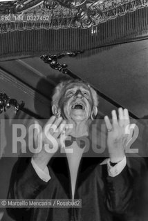 Venice, La Fenice Theater, 1979. Pianist Arthur Rubinstein / Venezia, Teatro la Fenice, 1979. Il pianista Arthur Rubinstein - ©Marcello Mencarini/Rosebud2