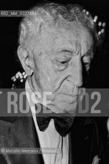 Venice, La Fenice Theater, 1979. Pianist Arthur Rubinstein / Venezia, Teatro la Fenice, 1979. Il pianista Arthur Rubinstein - ©Marcello Mencarini/Rosebud2