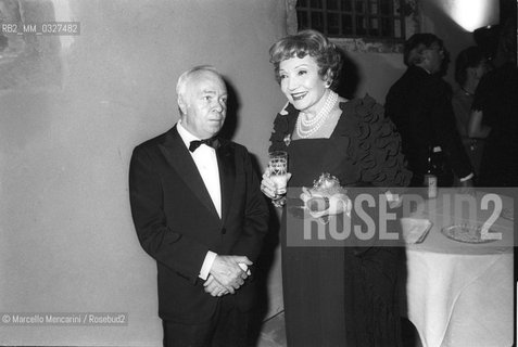 Italian publisher Edilio Rusconi and ? (about 1980) / Leditore Edilio Rusconi e ? (1980 circa) - ©Marcello Mencarini/Rosebud2