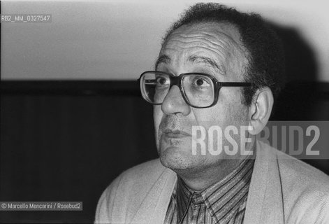 French Egyptian psychiatrist and psychoanalyst Moustapha Safouan (1980) / Moustapha Safouan, psichiatra e psicoanalista (1980) - ©Marcello Mencarini/Rosebud2