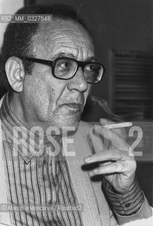 French Egyptian psychiatrist and psychoanalyst Moustapha Safouan (1980) / Moustapha Safouan, psichiatra e psicoanalista (1980) - ©Marcello Mencarini/Rosebud2