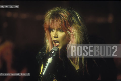 Rome, 1988. British pop singer Samantha Fox / Roma, 1988. La cantante Samantha Fox - ©Marcello Mencarini/Rosebud2