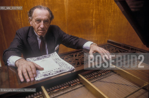 Hungarian-American pianist György Sándor, 1989 / Il pianista György Sándor, 1989 - ©Marcello Mencarini/Rosebud2