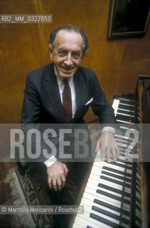 Hungarian-American pianist György Sándor, 1989 / Il pianista György Sándor, 1989 - ©Marcello Mencarini/Rosebud2