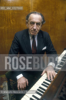 Hungarian-American pianist György Sándor, 1989 / Il pianista György Sándor, 1989 - ©Marcello Mencarini/Rosebud2