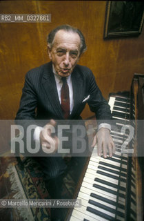 Hungarian-American pianist György Sándor, 1989 / Il pianista György Sándor, 1989 - ©Marcello Mencarini/Rosebud2