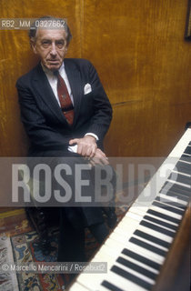 Hungarian-American pianist György Sándor, 1989 / Il pianista György Sándor, 1989 - ©Marcello Mencarini/Rosebud2