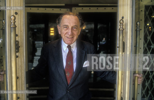 Hungarian-American pianist György Sándor, 1989 / Il pianista György Sándor, 1989 - ©Marcello Mencarini/Rosebud2