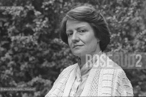 Rome, 1980. Italian writer Francesca Sanvitale / Roma, 1980. La scrittrice Francesca Sanvitale - ©Marcello Mencarini/Rosebud2