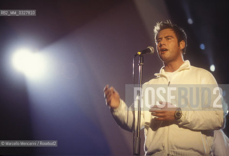 Vatican City, 1999. German singer Sascha Schmitz / Città del Vaticano, 1999. Il cantante tedesco Sascha Schmitz - ©Marcello Mencarini/Rosebud2