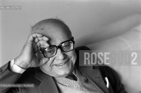 Milan, 1982. Italian artist Aligi Sassu in his house / Milano, 1982. Lartista Aligi Sassu nella sua casa - ©Marcello Mencarini/Rosebud2