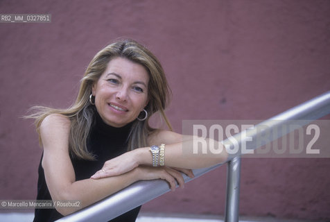 Italian tv journalist Mariolina Sattanino, about 1988 / La giornalista Mariolina Sattanino, 1988 circa - ©Marcello Mencarini/Rosebud2