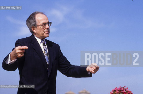 Rome, 1995. German conductor Wolfgang Sawallisch / Roma, 1995. Il direttore dorchestra Wolfgang Sawallisch - ©Marcello Mencarini/Rosebud2