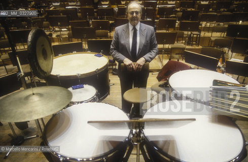 Rome, 1995. German conductor Wolfgang Sawallisch / Roma, 1995. Il direttore dorchestra Wolfgang Sawallisch - ©Marcello Mencarini/Rosebud2