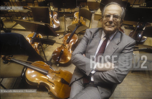 Rome, 1995. German conductor Wolfgang Sawallisch / Roma, 1995. Il direttore dorchestra Wolfgang Sawallisch - ©Marcello Mencarini/Rosebud2