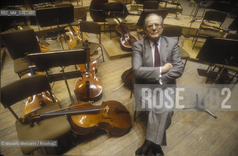 Rome, 1995. German conductor Wolfgang Sawallisch / Roma, 1995. Il direttore dorchestra Wolfgang Sawallisch - ©Marcello Mencarini/Rosebud2