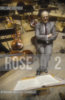 Rome, 1995. German conductor Wolfgang Sawallisch / Roma, 1995. Il direttore dorchestra Wolfgang Sawallisch - ©Marcello Mencarini/Rosebud2