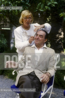 Italian actors Delia Scala and Carlo Dapporto, 1986 / Gli attori Delia Scala e Carlo Dapporto, 1986 - ©Marcello Mencarini/Rosebud2