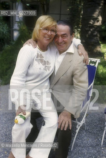 Italian actors Delia Scala and Carlo Dapporto, 1986 / Gli attori Delia Scala e Carlo Dapporto, 1986 - ©Marcello Mencarini/Rosebud2