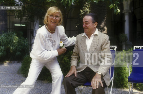 Italian actors Delia Scala and Carlo Dapporto, 1986 / Gli attori Delia Scala e Carlo Dapporto, 1986 - ©Marcello Mencarini/Rosebud2