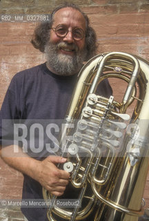 Venice, 1995. Italian jazz trombonist Giancarlo Schiaffini / Venezia, 1995. Il trombonista Giancarlo Schiaffini - ©Marcello Mencarini/Rosebud2