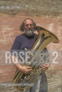 Venice, 1995. Italian jazz trombonist Giancarlo Schiaffini / Venezia, 1995. Il trombonista Giancarlo Schiaffini - ©Marcello Mencarini/Rosebud2