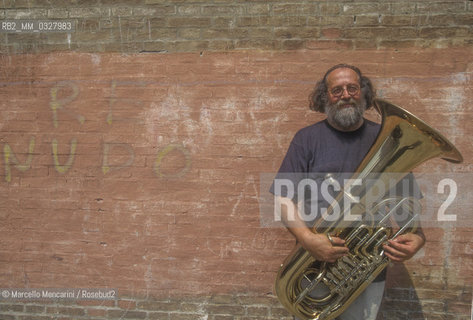 Venice, 1995. Italian jazz trombonist Giancarlo Schiaffini / Venezia, 1995. Il trombonista Giancarlo Schiaffini - ©Marcello Mencarini/Rosebud2