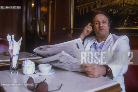 Venice, 1984. Italian artist Mario Schifano / Venezia, 1984. Lartista Mario Schifano - ©Marcello Mencarini/Rosebud2