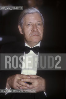 German politician Helmut Schmidt (about 1985) / Il politico tedesco Helmut Schmidt (1985 circa) - ©Marcello Mencarini/Rosebud2