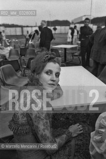 Rome, Circo Massimo, 1983. German actress Hanna Schygulla before the David di Donatello Award ceremony where shes going to receive the Special David award / Roma, Circo Massimo, 1983. Lattrice Hanna Schygulla prima della cerimonia di consegna dei David di Donatello, dove riceverà il premio David speciale - ©Marcello Mencarini/Rosebud2