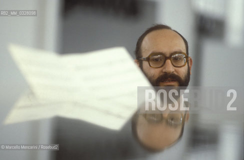 Latina, about 1985. Italian composer Salvatore Sciarrino / Latina, 1985 circa. Il compositore Salvatore Sciarrino - ©Marcello Mencarini/Rosebud2